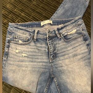 BKE Payton Women's Faded Blue  mid rise Skinny Jeans